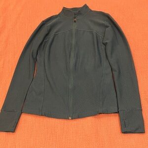 Powercool wm’s med teal zip up running sweater / Jacket
